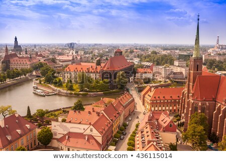 ストックフォト: Wroclaw Cathedral - Aerial View