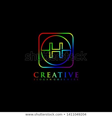 Stock photo: H Logo Green Red Logotype Symbol Sign