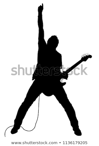 Stock photo: Musician Guitarist Silhouette