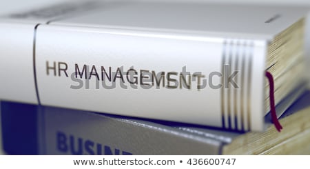 Team Management Book Title On The Spine 3d Render Foto d'archivio © Tashatuvango