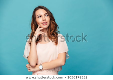 Foto stock: Ujer · joven, · pensamiento