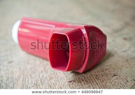 Stock fotó: Red Asthma Inhaler