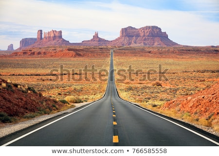 Zdjęcia stock: Road Monument Valley National Park Arizona Usa