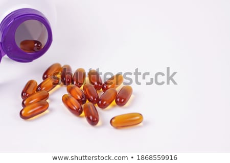 Stock photo: Lecithin Capsules Closeup