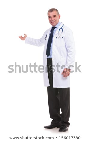 Stockfoto: Old Doctor Showing You Something