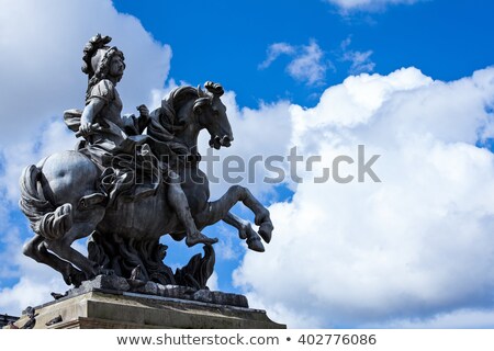 Stockfoto: Louis Xiv Statue At The Louvre In Paris