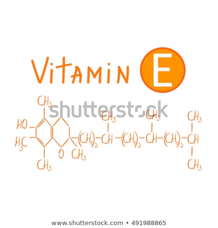 Zdjęcia stock: Chemical Formula Of Vitamin A On A Blackboard