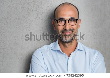 Stockfoto: Gray Business Background With Boss