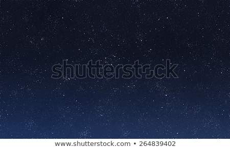 Stockfoto: Blue Dark Night Sky With Stars