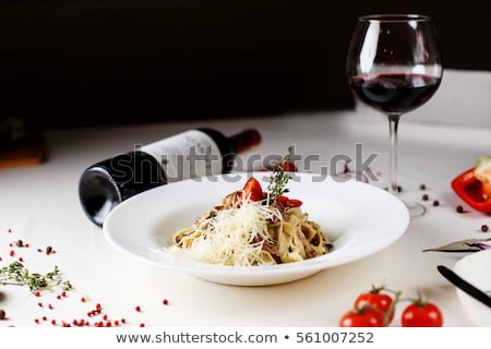 Stock photo: Pasta And Wine