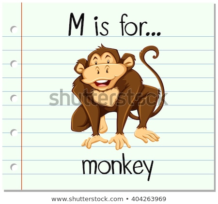 Stok fotoğraf: Flashcard Letter M Is For Mammals