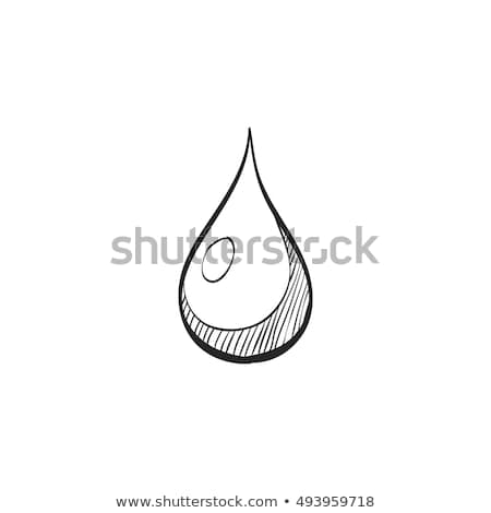 Stockfoto: Water Drop Sketch Icon