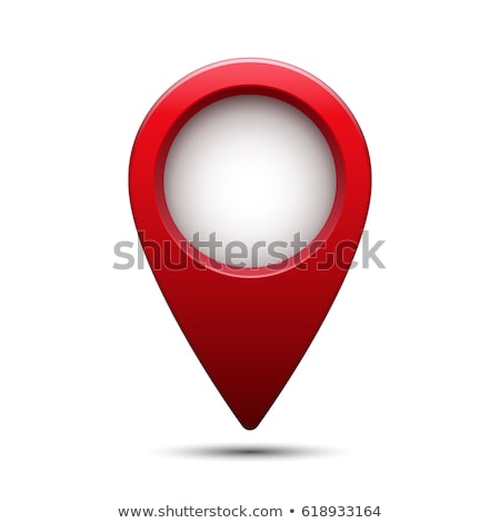 Stockfoto: Red Map Pointer Blank