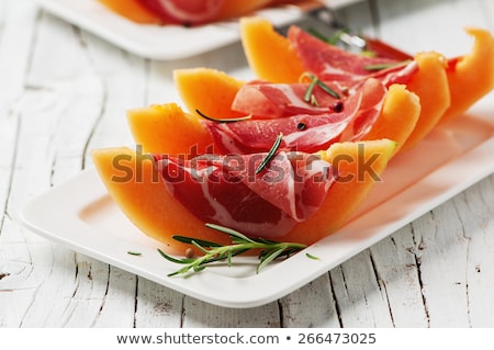 Stock foto: Melon And Prosciutto