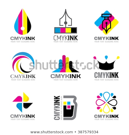 Stock foto: Ink Drops Set Cmyk