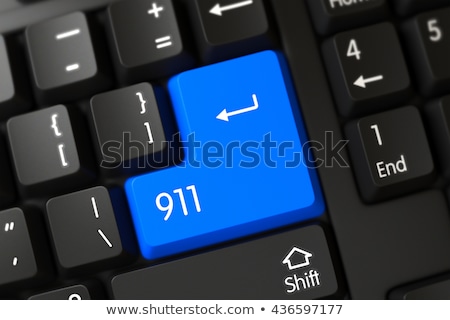 Stok fotoğraf: Closeup On Pc Keyboard - 911