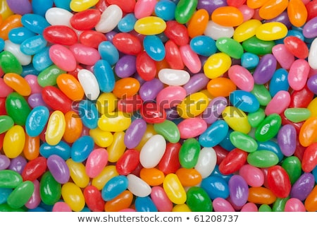 Stock photo: Jelly Beans Sweet Colorful Candies On White
