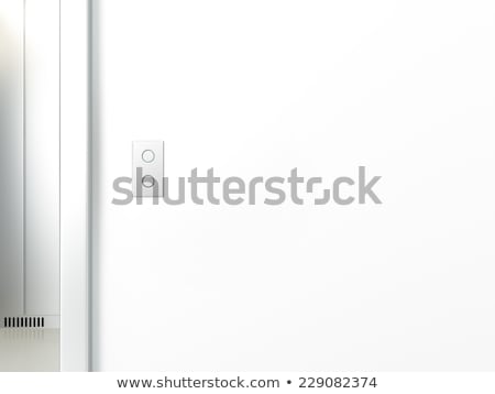 Zdjęcia stock: Modern Elevator With Empry Space On The Wall