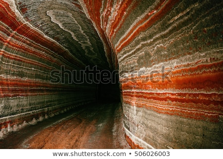 Foto stock: Texture Of Mineral Wall In Salt Mine