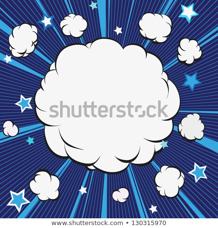 Foto stock: Angry Cartoon Cloud