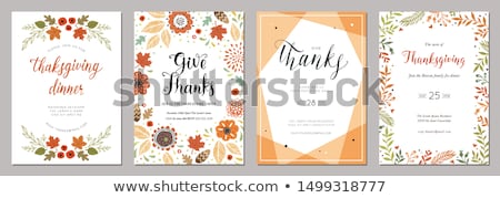 Foto stock: Thanksgiving Card Design
