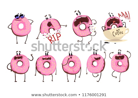 Foto stock: Cartoon Doughnut Sign