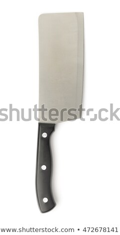 Stock photo: Meat Cleaver Knife Isolated On White Background Top View