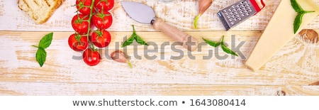 Foto stock: Italian Food Background Ready For Cooking Food Frame