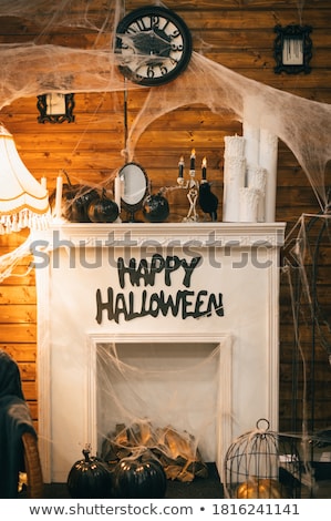 Foto d'archivio: Halloween Creative Decor With Skull