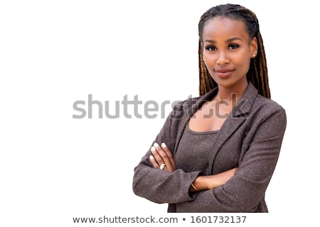 Foto stock: Confident Female Executive With Folded Arms