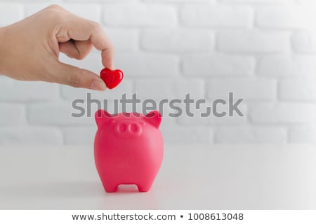 Сток-фото: Piggy Bank With Heart