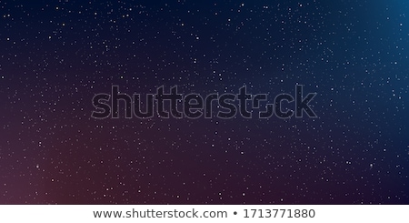 Foto stock: Night Sky With Stars Nebula And Sun