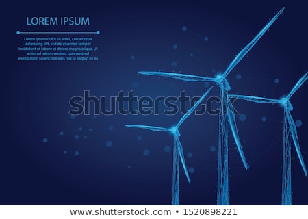 Foto d'archivio: Wind Electric Generators On Field