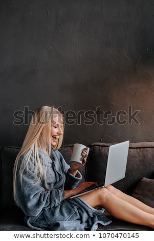 Stock photo: Sexy Blond Girl On The Bed