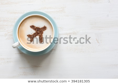 Stock fotó: White Cup With Aircraft Image