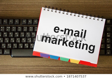 Foto stock: Contact Marketing Text On Notepad