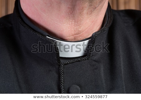 Stock foto: Close Up Of Priest Collar