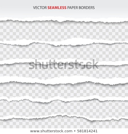 Stock foto: Set Of Paper Torn Shadows