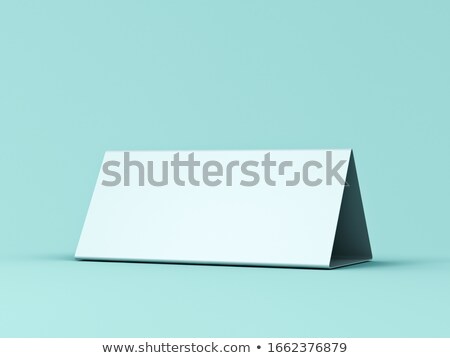 Stok fotoğraf: Blank Paper Triangle Card