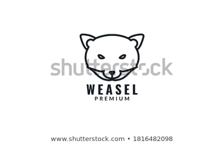 Stock photo: Sly Cartoon Weasel