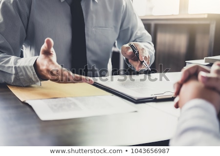 Stock foto: Lawyer Or Judge Consult Meeting With Client At A Law Firm About