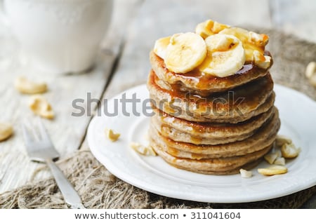 Сток-фото: Pancakes With Banana