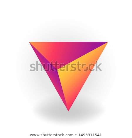 Cylinder - One 3d Geometric Shape With Holographic Gradient Isolated On White Background Vector Zdjęcia stock © MarySan