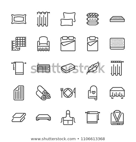 Foto d'archivio: Mattress Orthopedic Collection Icons Set Vector