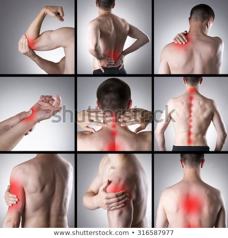 Foto stock: Back Pain Collage