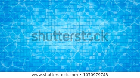 Stok fotoğraf: Swimming Pool With Bottom Caustics Ripple Vector