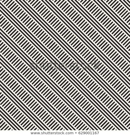 Stock foto: Interlacing Parallel Stripes Vector Seamless Monochrome Pattern