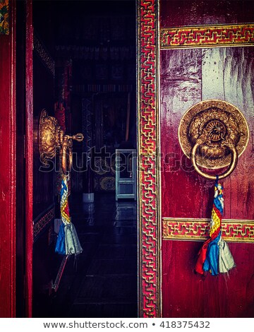 Stok fotoğraf: Open Door Of Spituk Monastery Ladakh India