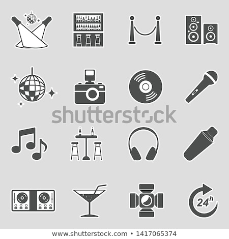 Foto stock: Bar And Night Club Icons