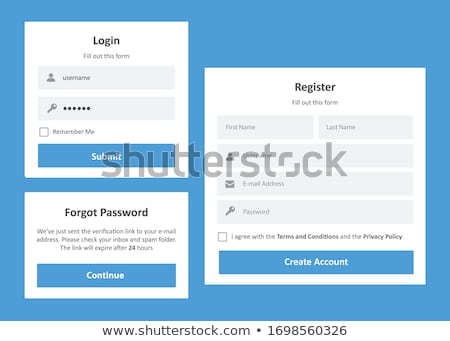 Foto d'archivio: Vector Login Form Template